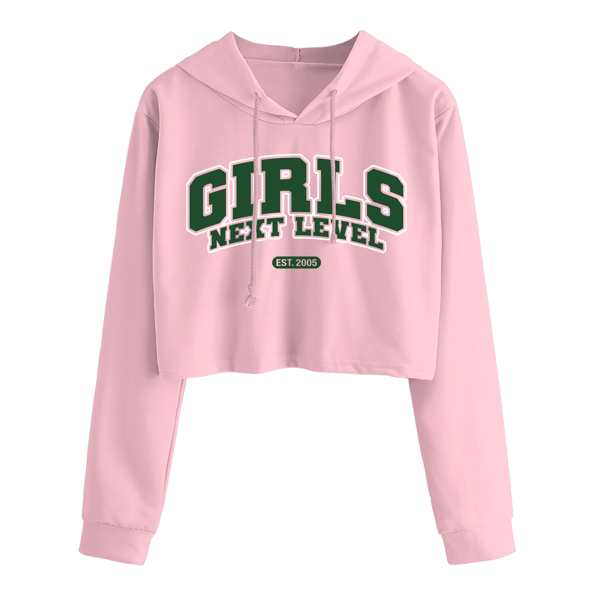 GNL Cropped Hoodie Pink