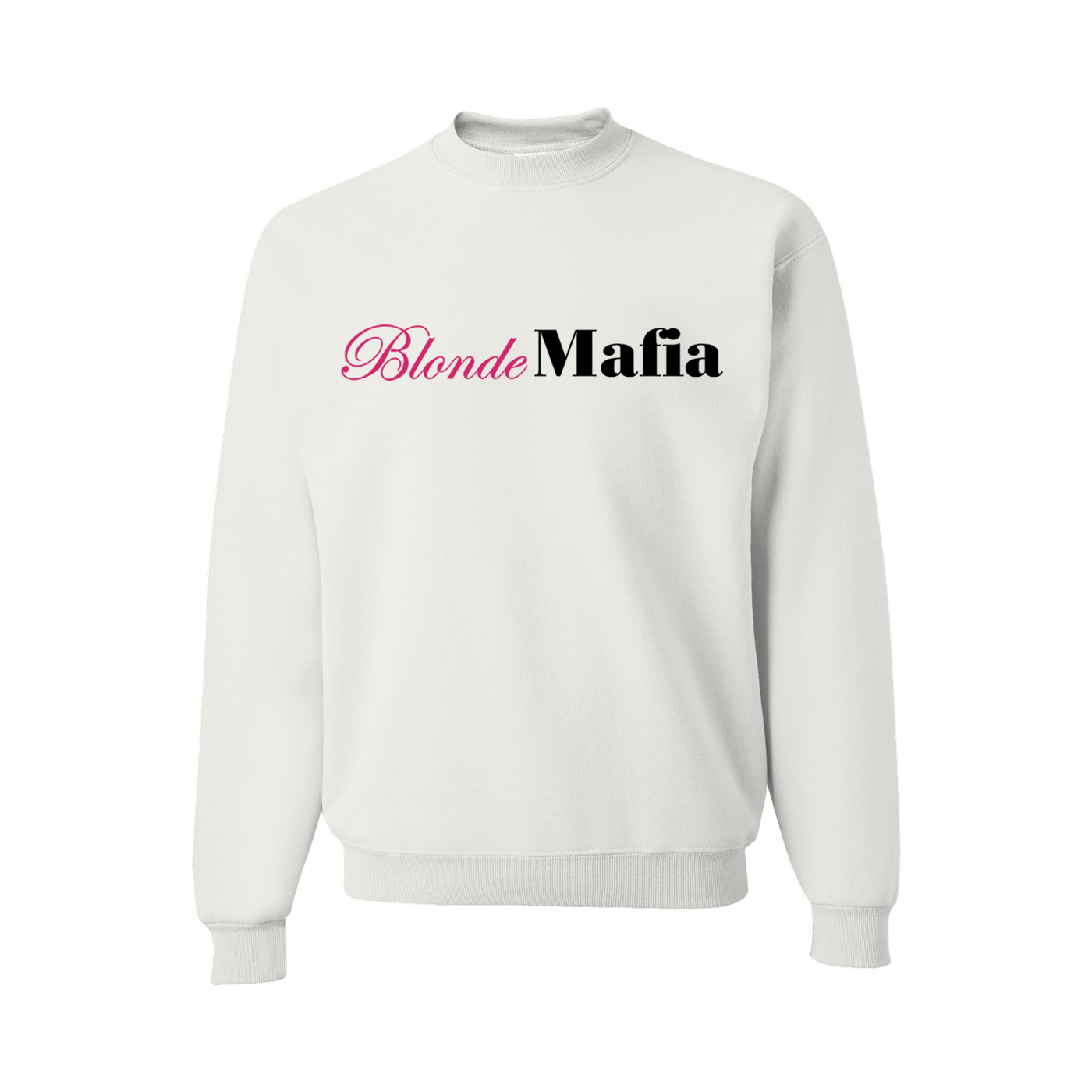 Blonde Mafia White Crewneck